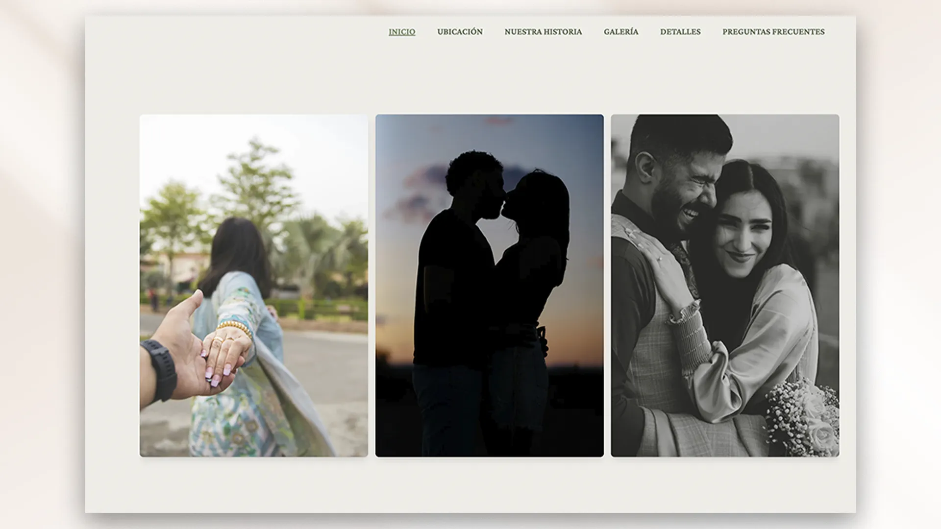 bliss — Hauptdesign der Hochzeitsvorlage